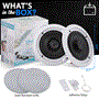Pyle - PDIC1661RD , Sound and Recording , Home Speakers , 6.5" In-Wall / In-Ceiling Speakers, 2-Way Flush Mount Home Speaker Pair, 200 Watt