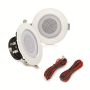 Pyle - PDIC3FR , Sound and Recording , Home Speakers , 3’’ Ceiling / Wall Speakers - Aluminum Frame Compact Speaker Pair, 100 Watt