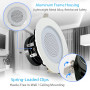 Pyle - PDIC3FR , Sound and Recording , Home Speakers , 3’’ Ceiling / Wall Speakers - Aluminum Frame Compact Speaker Pair, 100 Watt