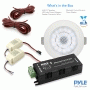 Pyle - PDIC4CBTL35B , Sound and Recording , Home Speakers , 3.5’’ Bluetooth Ceiling / Wall Speaker Kit, (4) Aluminum Frame 2-Way Speakers with Built-in LED Lights