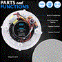 Pyle - PDIC53T , Sound and Recording , Home Speakers , 5.25’’ In-Wall / In-Ceiling 100V Speaker - Flush Mount Low-Profile Speaker with 70 Volt Transformer (300 Watt)
