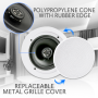 Pyle - UPDICBT652RD , Sound and Recording , Home Speakers , Dual 6.5’’ Bluetooth Ceiling / Wall Speakers, 2-Way Flush Mount Home Speaker Pair, 200 Watt