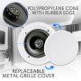 Pyle - UPDICBT852RD , Sound and Recording , Home Speakers , Dual 8’’ Bluetooth Ceiling / Wall Speakers, 2-Way Flush Mount Home Speaker Pair, 250 Watt