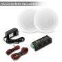 Pyle - UPDICBT852RD , Sound and Recording , Home Speakers , Dual 8’’ Bluetooth Ceiling / Wall Speakers, 2-Way Flush Mount Home Speaker Pair, 250 Watt