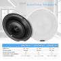 Pyle - UPDICBT87 , Home and Office , Home Speakers , Dual 8.0’’ Bluetooth Ceiling / Wall Speaker Kit, (2) Flush Mount 2-Way Speakers, 400 Watt