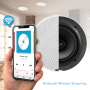 Pyle - UPDICBT87 , Home and Office , Home Speakers , Dual 8.0’’ Bluetooth Ceiling / Wall Speaker Kit, (2) Flush Mount 2-Way Speakers, 400 Watt