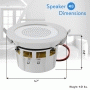 Pyle - PDICBTL35 , Sound and Recording , Home Speakers , 3.5’’ Bluetooth Ceiling / Wall Speaker Kit, 2-Way Aluminum Frame Speakers with Built-in LED Light