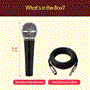 Pyle - PDMIC59X2 , Musical Instruments , Microphones - Headsets , Sound and Recording , Microphones - Headsets , Set of 2 Professional Dynamic Microphone, Unidirectional Handheld Mic with ON/OFF Switch