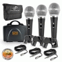 Pyle - PDMICKT34 , Musical Instruments , Microphones - Headsets , Sound and Recording , Microphones - Headsets , Dynamic Microphone Kit, (3) Professional Handheld Mics (Includes XLR Audio Cables)