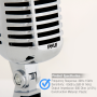 Pyle - PDMICR42SL , Musical Instruments , Microphones - Headsets , Sound and Recording , Microphones - Headsets , Classic Retro Dynamic Vocal Microphone, Vintage Style Vocal Mic with 16