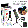 Pyle - PDMIUSB50 , Musical Instruments , Microphones - Headsets , Sound and Recording , Microphones - Headsets , Computer Desktop Microphone - Streaming & Pro Audio Recording Mic with Tripod Stand, Easy USB Plug-and-Play (for Podcast Recording, Streaming, Gaming)