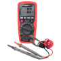 Pyle - PDMT25 , Disc , Digital Multimeter with Voltage, Current, Resistance, Duty Cycle, Temperature, Frequency, and Capacitance