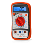 Pyle - PDMT29 , Tools and Meters , Multimeters - Electrical , Digital LCD Multimeter, AC, DC, Volt, Current, Resistance, And Range W/ Rubber Case And Stand