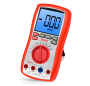 Pyle - PDMT38 , Tools and Meters , Multimeters - Electrical , Digital LCD AC, DC, Volt, Current, Resistance, and Range Multimeter W/ Rubber Case, Test Leads And Stand