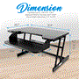 Pyle - PDRIS06 , Musical Instruments , Mounts - Stands - Holders , Sound and Recording , Mounts - Stands - Holders , Computer Laptop Workstation Stand - Height Adjustable Siting/Standing Desk, Quick Setup Pop-Up Design