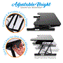 Pyle - PDRIS06 , Musical Instruments , Mounts - Stands - Holders , Sound and Recording , Mounts - Stands - Holders , Computer Laptop Workstation Stand - Height Adjustable Siting/Standing Desk, Quick Setup Pop-Up Design