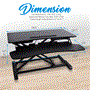 Pyle - pdris14 , Musical Instruments , Mounts - Stands - Holders , Sound and Recording , Mounts - Stands - Holders , Computer Monitor Rising Desk Stand - Height Adjustable Sit / Stand Desk, Quick Setup Pop-Up Design