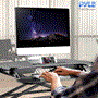 Pyle - pdris14 , Musical Instruments , Mounts - Stands - Holders , Sound and Recording , Mounts - Stands - Holders , Computer Monitor Rising Desk Stand - Height Adjustable Sit / Stand Desk, Quick Setup Pop-Up Design