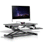Pyle - pdris14 , Musical Instruments , Mounts - Stands - Holders , Sound and Recording , Mounts - Stands - Holders , Computer Monitor Rising Desk Stand - Height Adjustable Sit / Stand Desk, Quick Setup Pop-Up Design