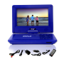 Pyle - PDV91BL , Gadgets and Handheld , Portable DVD Players , 9’’ Portable Multimedia Disc Player, Built-in Rechargeable Battery, USB/SD Card Memory Readers (Blue)