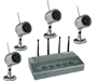 Pyle - PDVRJ4 , Home and Office , TVs - Monitors , Wireless 4 Color Camera Surveillance Kit