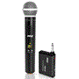 Pyle - pdwm13uh , Musical Instruments , Microphone Systems , Sound and Recording , Microphone Systems , UHF Wireless Microphone System - Handheld Mic & Wireless Transmitter with Universal Plug-and-Play Audio