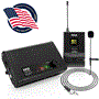 Pyle - PDWM1958B.5 , Musical Instruments , Microphone Systems , Sound and Recording , Microphone Systems , Compact UHF Wireless Microphone System - USB Powered Desktop Mic Receiver System with Adjustable Volume Control, Includes Belt-Pack Transmitter, Headset & Lavalier Mics (Single Channel)