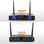 Pyle - CA-PDWM1988B.5 , Musical Instruments , Microphone Systems , Sound and Recording , Microphone Systems , Compact UHF Pro Wireless Microphone System - USB Powered Desktop Mic Receiver System with Adjustable Volume Control, Includes Belt-Pack Transmitter, Headset Mic & Lavalier Mic (Single Channel)