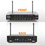 Pyle - PDWM2125 , Musical Instruments , Microphone Systems , Sound and Recording , Microphone Systems , Home & Office UHF Wireless Microphone System - Bluetooth PA Public Address Mic System with (2) Handheld Mics, Desktop USB Powered