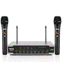 Pyle - PDWM2125 , Musical Instruments , Microphone Systems , Sound and Recording , Microphone Systems , Home & Office UHF Wireless Microphone System - Bluetooth PA Public Address Mic System with (2) Handheld Mics, Desktop USB Powered