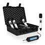 Pyle - PDWM221WT , Musical Instruments , Microphone Systems , Sound and Recording , Microphone Systems , UHF Portable Universal Wireless Microphone System, Quad Channel Design, Includes (4) Handheld Microphones (White)