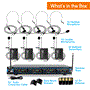 Pyle - pdwm4400 , Musical Instruments , Microphone Systems , Sound and Recording , Microphone Systems , 4-Channel VHF Wireless Microphone System Kit with (4) Headsets, (4) Belt-Packs & (4) Lavalier Mics, Rack Mountable