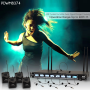 Pyle - PDWM8374 , Musical Instruments , Microphone Systems , Sound and Recording , Microphone Systems , 8-Ch. Wireless Microphone System, UHF Microphone Receiver Kit with (8) Beltpacks, (8) Headset Mics, (8) Lavalier Mics, Rack Mount
