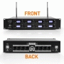 Pyle - PDWM8880 , Musical Instruments , Microphone Systems , Sound and Recording , Microphone Systems , 8-Ch. Conference Microphone System - UHF Desktop / Table Meeting Wireless Microphones & Receiver with (8) Gooseneck Mics, Rack Mountable