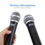 Pyle - UPDWMKHRD22WM , Musical Instruments , Microphone Systems , Sound and Recording , Microphone Systems , Home Theater Karaoke Microphone System - Connects to TV, Receiver, Amplifier, Speaker & More, Includes Wireless Mics