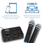 Pyle - UPDWMKHRD22WM , Musical Instruments , Microphone Systems , Sound and Recording , Microphone Systems , Home Theater Karaoke Microphone System - Connects to TV, Receiver, Amplifier, Speaker & More, Includes Wireless Mics