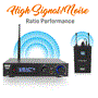 Pyle - PDWMN49 , Musical Instruments , Microphone Systems , Sound and Recording , Microphone Systems , Pro Audio In-Ear Monitor & Receiver - Stage IEM Mic System with Selectable Frequency