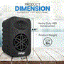 Pyle - PDWR45BK , Home and Office , Home Speakers , Sound and Recording , Home Speakers , 4” 2-Way Indoor/Outdoor Speaker System - 1/2” High Compliance Polymer Tweeter (Black)