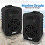 Pyle - PDWR45BK , Home and Office , Home Speakers , Sound and Recording , Home Speakers , 4” 2-Way Indoor/Outdoor Speaker System - 1/2” High Compliance Polymer Tweeter (Black)