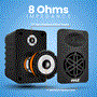 Pyle - PDWR45BK , Home and Office , Home Speakers , Sound and Recording , Home Speakers , 4” 2-Way Indoor/Outdoor Speaker System - 1/2” High Compliance Polymer Tweeter (Black)