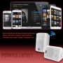 Pyle - UPDWR51BTWT , Home and Office , Home Speakers , Wall Mount Waterproof & Bluetooth 5.25