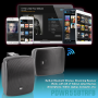 Pyle - pdwr55btrfb , Home and Office , Home Speakers , Dual 5.25’’ Wall-Mount Marine Speakers, Waterproof Rated Speaker System with Bluetooth + Wireless RF Streaming, 800 Watt
