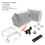 Pyle - pdwr66ifbwt , Sound and Recording , Home Speakers , Indoor/Outdoor Wall Mount Speakers - Waterproof Rated Speaker System with Built-in Bluetooth, WiFi Music Streaming (6.5’’ -inch, 300 Watt)