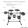 Pyle - PED021M , Musical Instruments , Drums , Digital Drum Set, Electronic Drum Machine System (7-Pad Drum Kit)