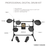 Pyle - AZPED041 , Musical Instruments , Drums , Digital Drum Set, Electronic Drum Machine System (5-Pad Drum Kit)