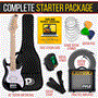 Pyle - PEGKT30 , Musical Instruments , Guitars , 6-String Kids Electric Guitar Kit- Includes Amplifier with Accessory Kit (Black)