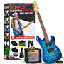 Pyle - PEGKT99BL , Musical Instruments , 6-String Electric Guitar Kit- Includes Amplifier with Accessory Kit (Blue)
