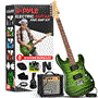 Pyle - PEGKT99GR , Musical Instruments , 6-String Electric Guitar Kit- Includes Amplifier with Accessory Kit (Green)