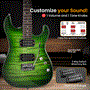Pyle - PEGKT99GR , Musical Instruments , 6-String Electric Guitar Kit- Includes Amplifier with Accessory Kit (Green)