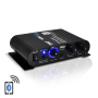 Pyle - UPFA320BT , Sound and Recording , Amplifiers - Receivers , Bluetooth Mini Blue Series Compact Class-T Amplifier, 90 Watt Max Power, Aux (3.5mm) Input, Push-Type Speaker Terminals